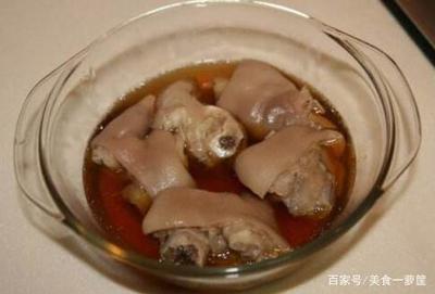 糟卤猪蹄的制作方法