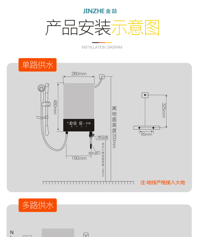 热水器安装高度
