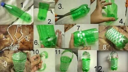 用塑料瓶做的手工展品