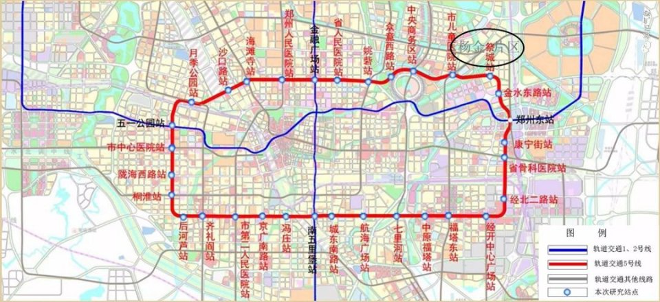 郑州地铁5号线最新线路图