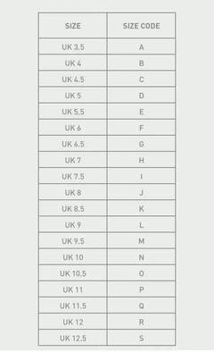 uk7等于中国多少码