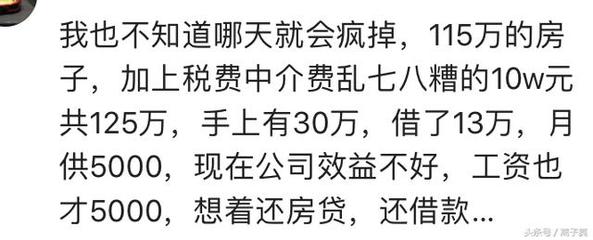 160万房子首付和月供