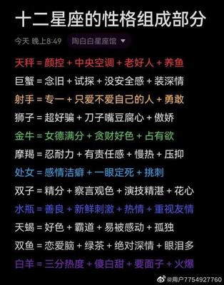颜控星座