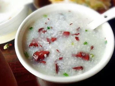 菠菜猪血粥的做法大全家常