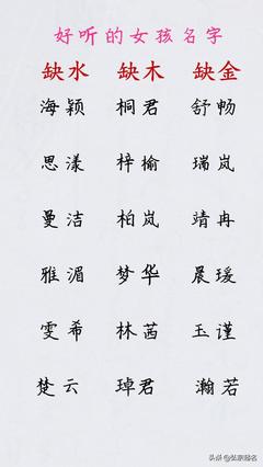 最好听的女生名字