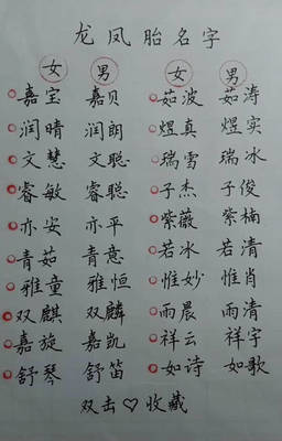 100个好听的男孩名字