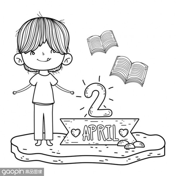 小朋友上学简笔画人物_小朋友上学简笔画人物素材_小朋友上学简笔画