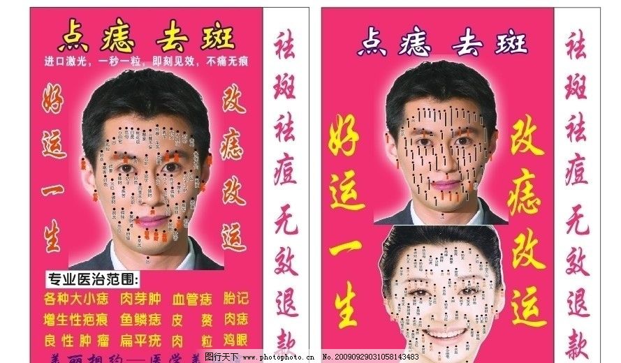 女人点痣面相图