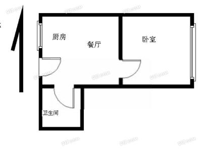 卫生间跟厨房正对