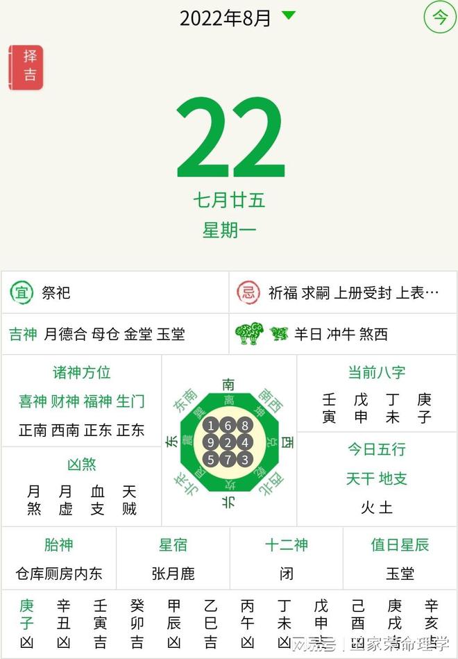 今天黄道吉日吉时查询
