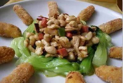 鸡脯肉香菇油菜