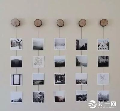 挂绳照片墙设计