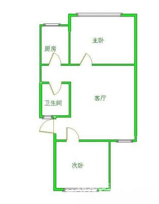 开门旁是厨房