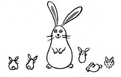 站着的小兔子怎么画