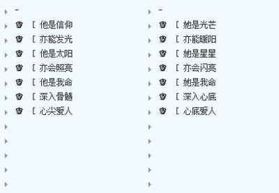 情侣分组名称