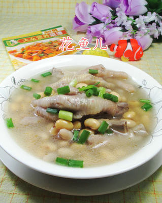 黄豆鸡爪汤的做法大全家常