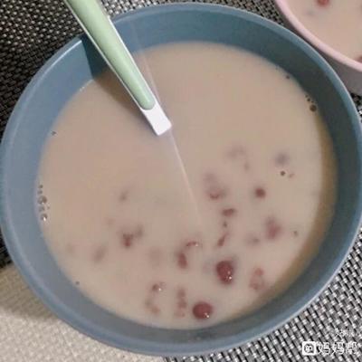 红豆花生复合奶的制作方法
