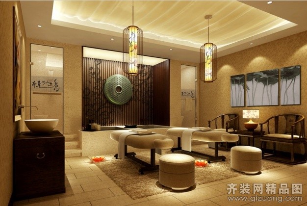 美容院中式装修风格