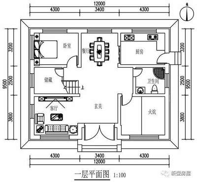 农村厨房卫生间布局图