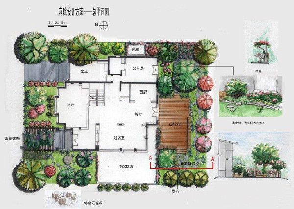 别墅庭院平面图
