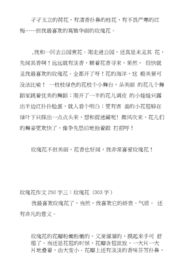 玫瑰的作文怎么做的