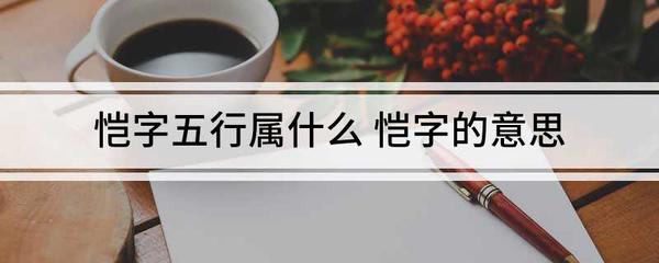 恺的五行