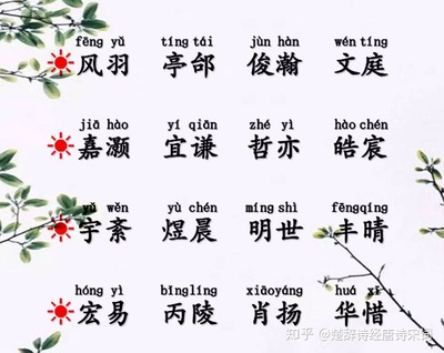 楚辞起名字大全男孩