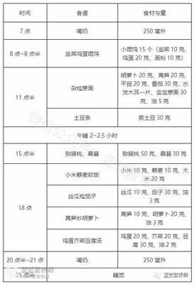 一周半宝宝的食谱