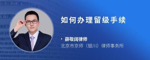 办留级需要什么手续