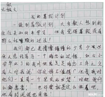 暑假作文我的计划200字作文怎么写