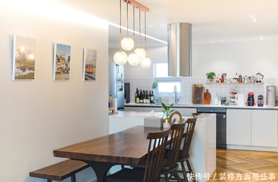 厨房客厅餐厅一体封闭厨房