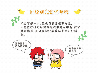 例假刚走会不会怀孕