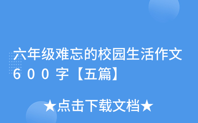 愉快的学校生活 作文500字作文怎么写