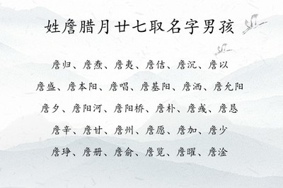 取名字一个字