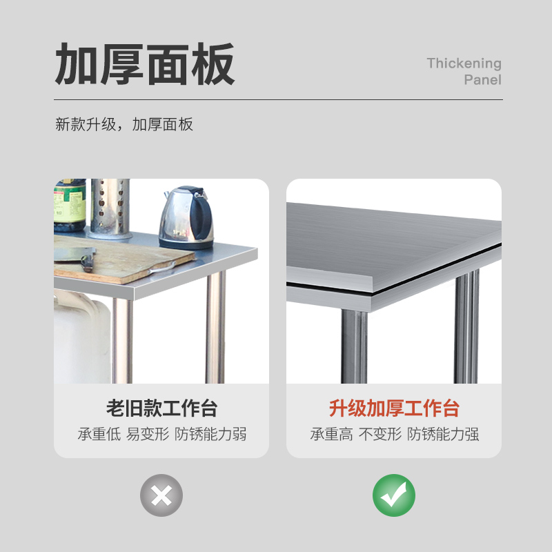 饭店厨房不锈钢桌子多宽
