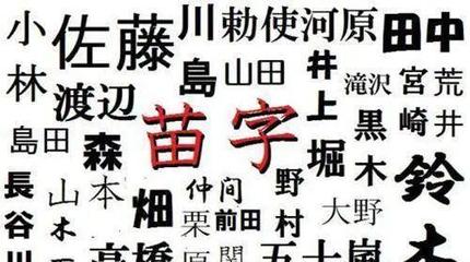 用苗字取名