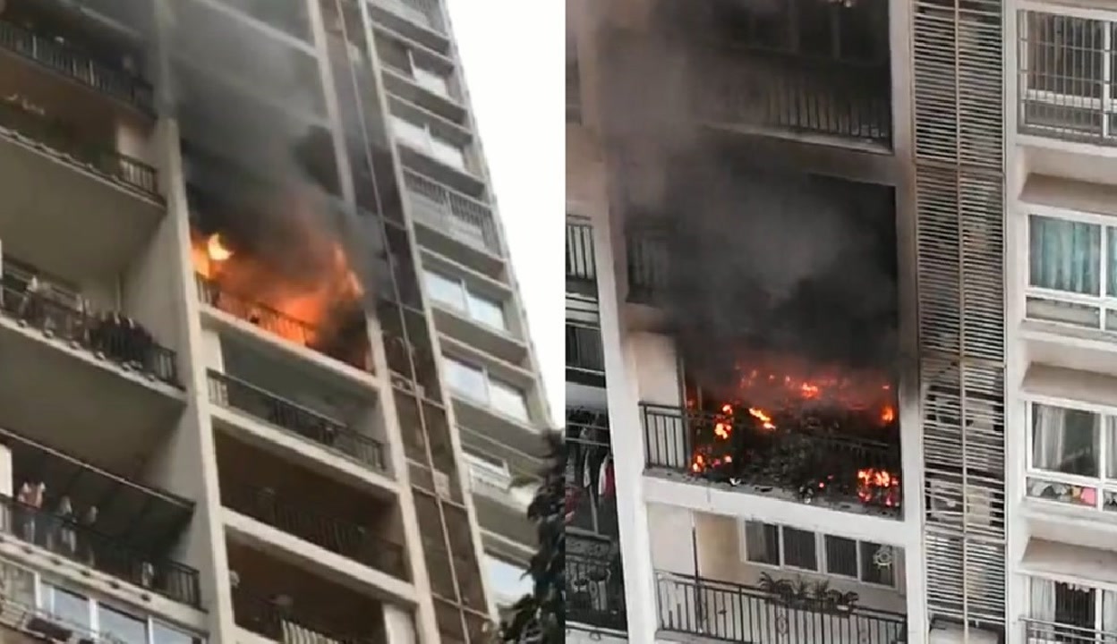 上海市船舶小区着火了