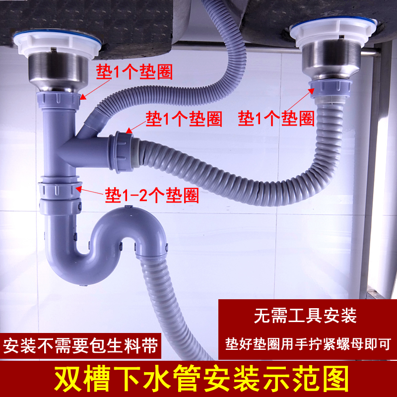 4楼厨房下水管道溢水