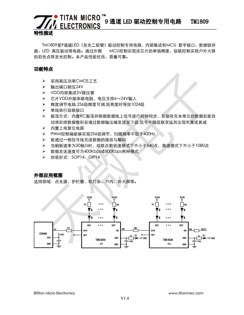 tm1809示例程序