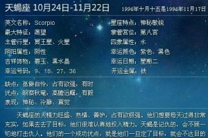 10月24日是什么星座