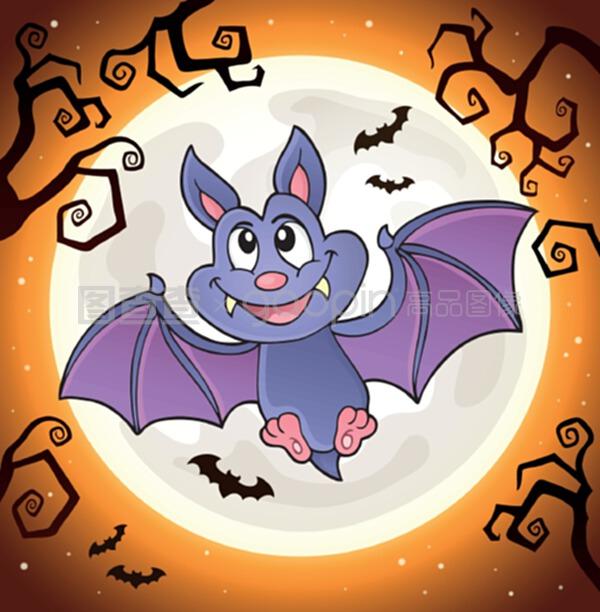 卡通蝙蝠主题图片1
