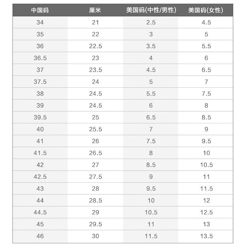 42.5码的鞋是多少厘米