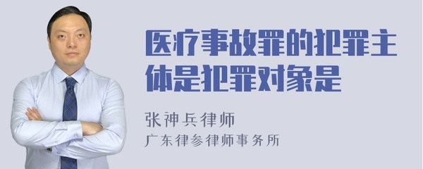 医疗事故罪的主体