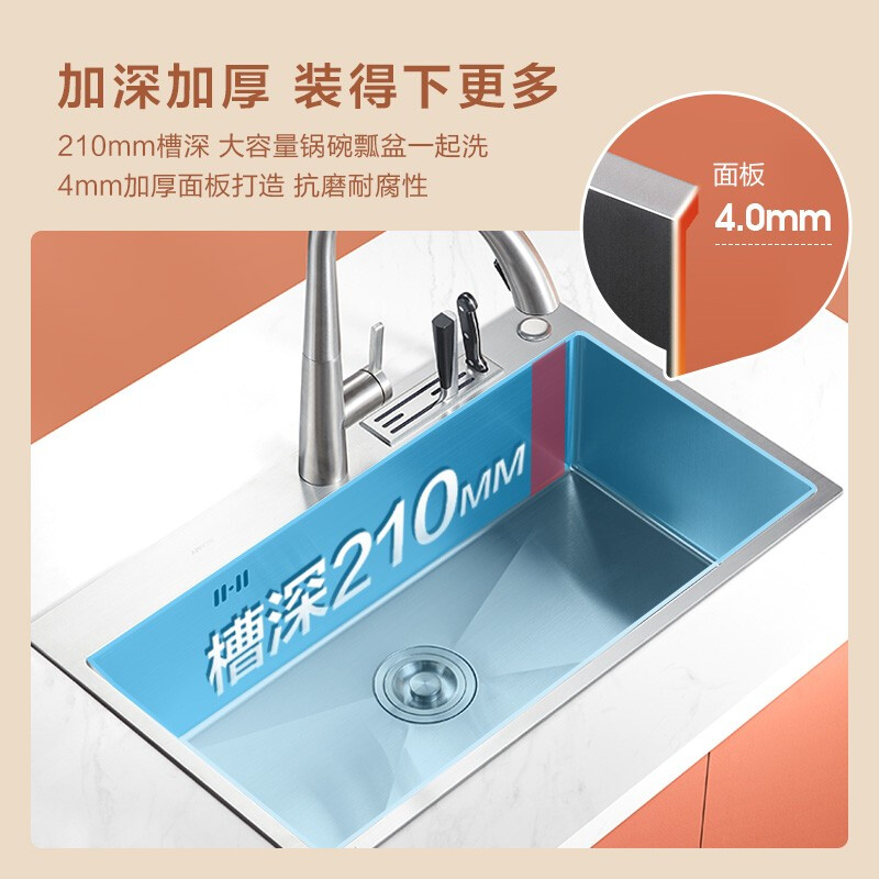 橱柜洗碗盆宽度