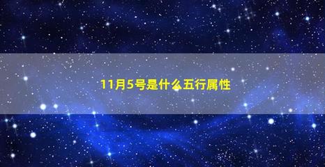 十一月五行属什么