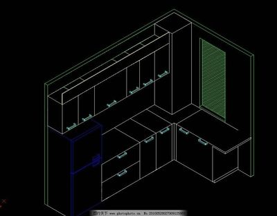 3d立体的橱柜画