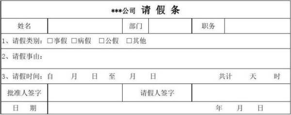 事假申请书怎么写