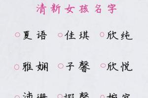 叫什么名字最好听