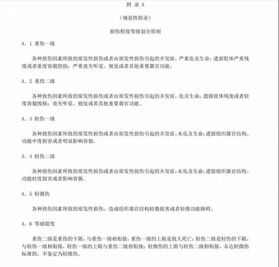 故意伤害轻伤鉴定标准