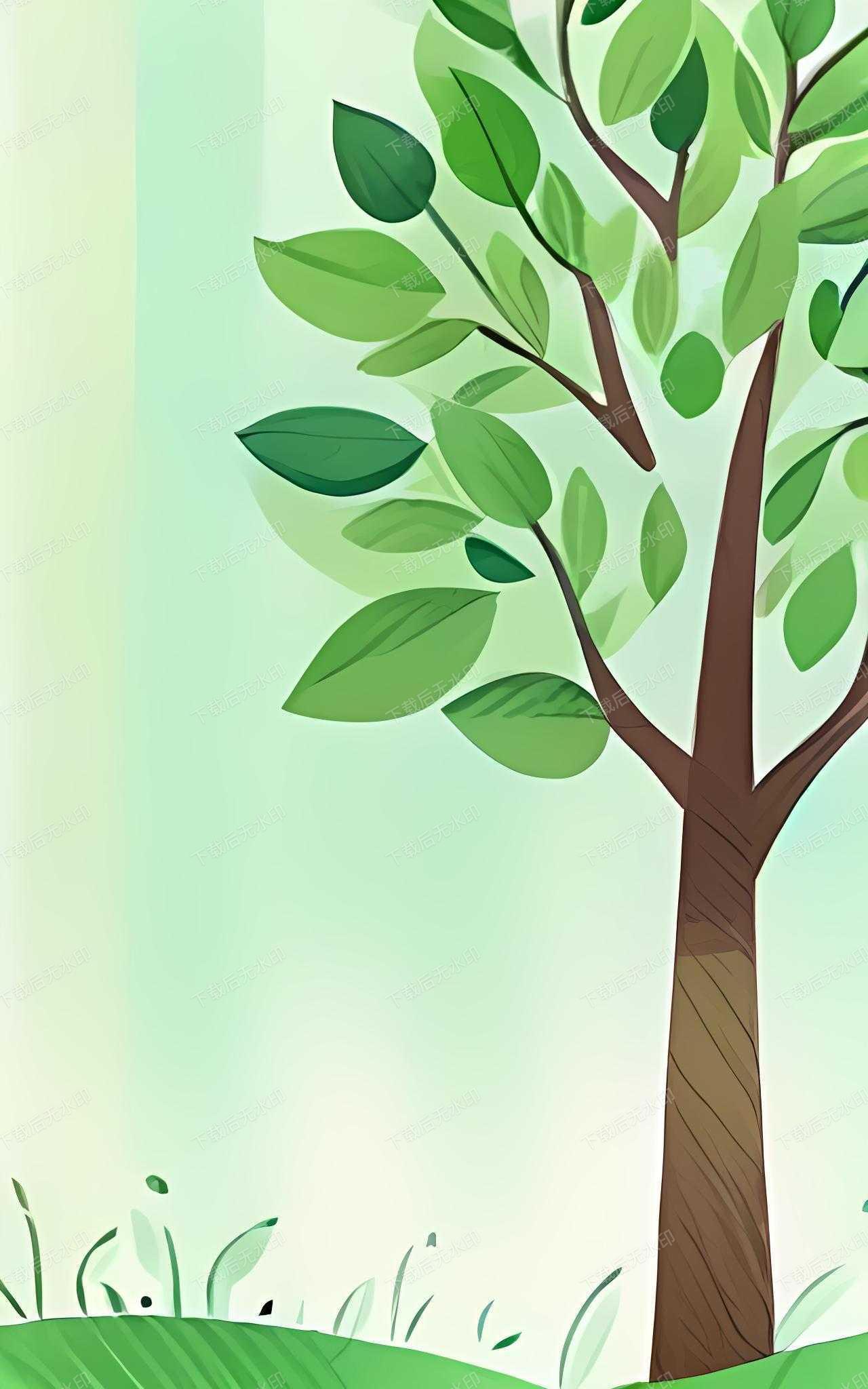 植树节ppt背景图片